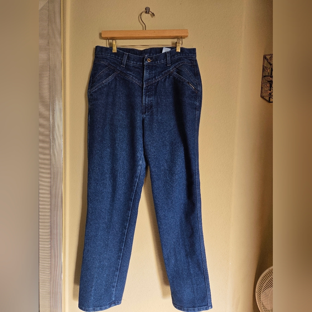 Vintage Pinup Rocky Mountain Denim Jeans Front Yoke Vtg Curvy 90s